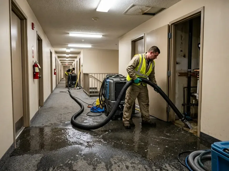 multi-unit-apartment-hallway-f-005 — frequently asked questions, Emergency Burst Pipe Water Extraction & Removal in Edgefiel…